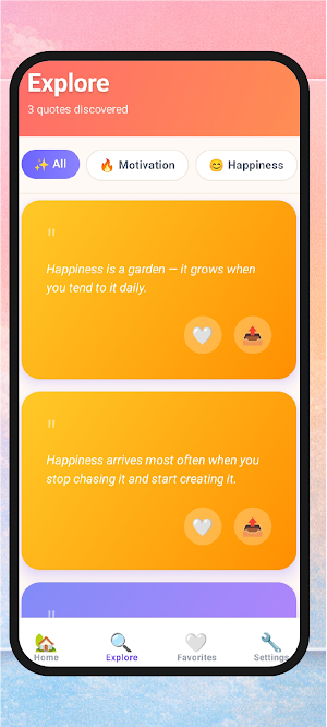 Positive Daily Quotes Screenshot 0