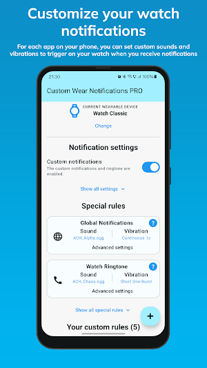 Custom Wear Notifications Screenshot 0