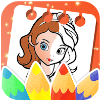 Coloring sofia mermaid game