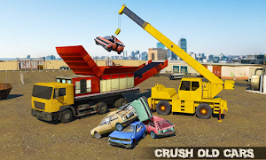 Old Car Crusher Crane Operator & Dump Truck Driver Screenshot 0