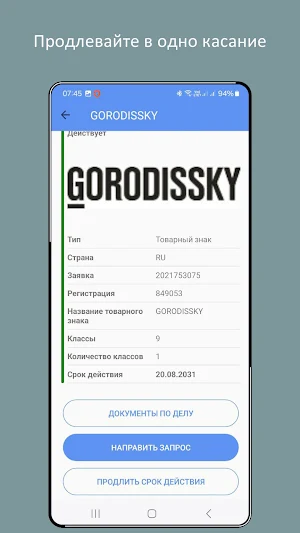 Gorodissky IP mobile Screenshot 2