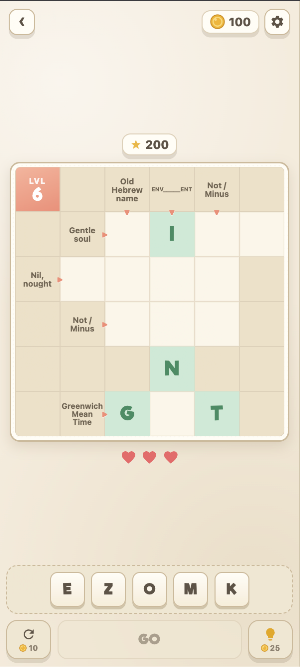 Crossword: Word Puzzles Screenshot 0