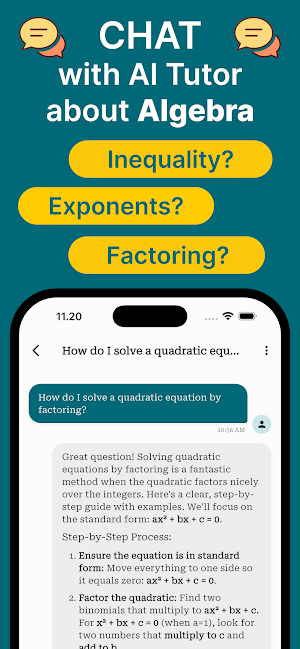 Algebra Quiz & Homework Helper Screenshot 2