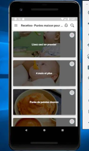 Repas bébé fait maison Screenshot 0