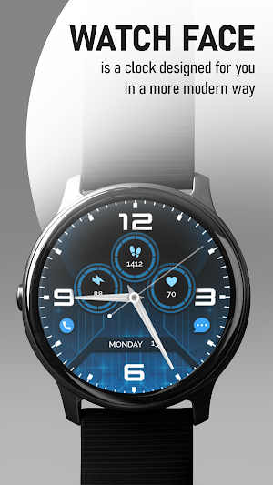 Modern Clasic Analog WatchFace Screenshot 0