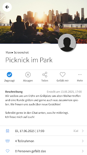 CVJM Würzburg Screenshot 2
