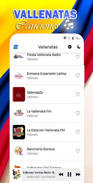 Vallenatos Románticos Mix Screenshot 1