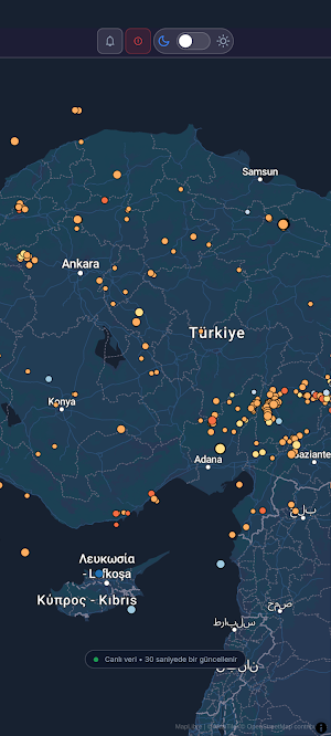 Sismik Harita Screenshot 3