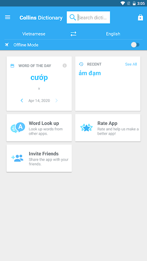 Collins Vietnamese Dictionary Screenshot 0
