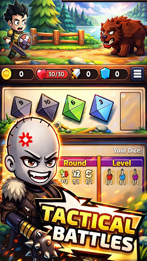 Warrior Dice: RPG Strategy Screenshot 1