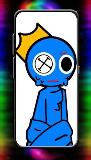 Blue Rainbow Friend Wallpaper Screenshot 3