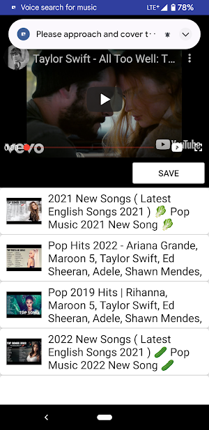 VSFM - Voice search for music Screenshot 1