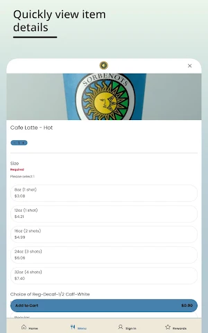 Sorbenots Coffee Screenshot 3