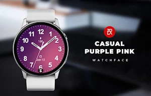Casual Purple Pink Watch Face Screenshot 0