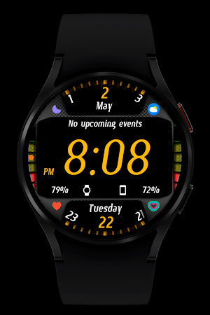 Carbon Watch Face Wear OS Screenshot 2