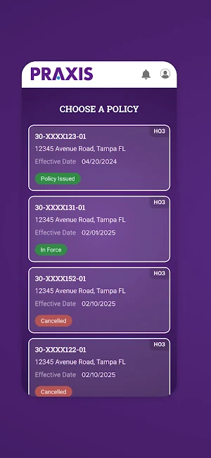 Praxis Reciprocal Exchange Screenshot 2