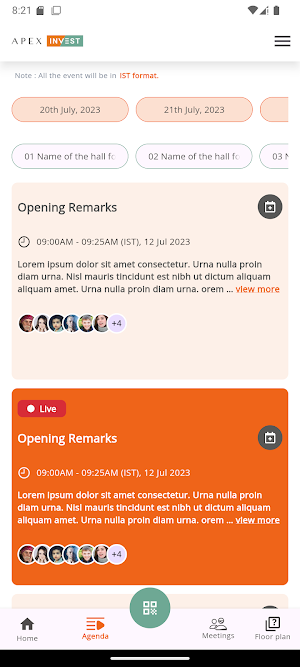 Apex Invest Events Screenshot 2