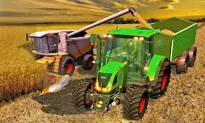 Tractor Farming Game 2020: Real Combine Harvester Screenshot 0