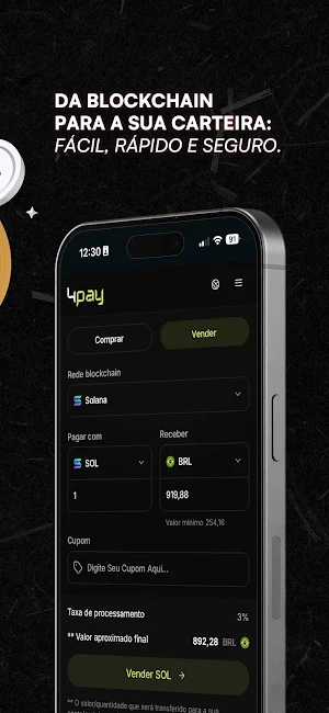 4Pay: P2P Cripto e Pagamentos Screenshot 2