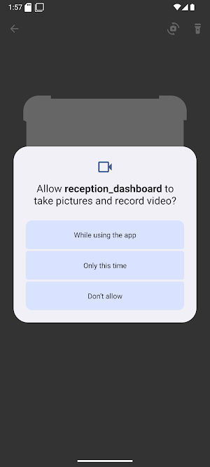Samaaro: Reception Dashboard Screenshot 1