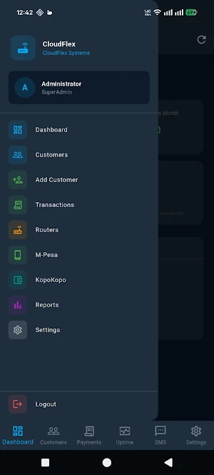 CloudFlex ISP Manager Screenshot 2