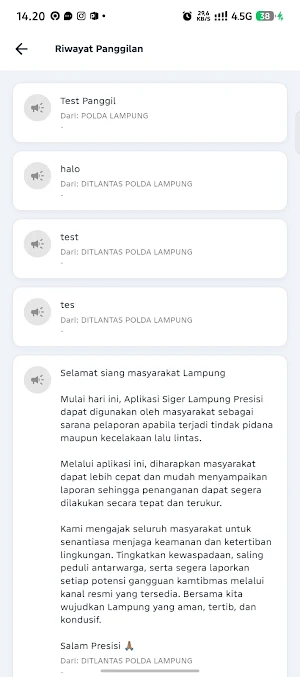 Siger Lampung Presisi Screenshot 3