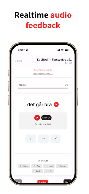 NorskFlashcards - A1 to B2 Screenshot 2
