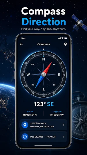 Globe 3D Earth: World Map Live screenshot 5