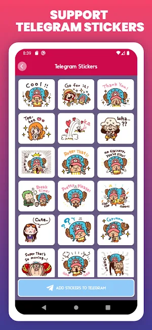 One Anime Piece Stickers WA Screenshot 2