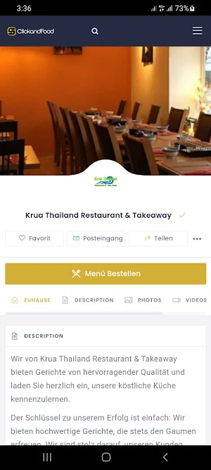 Krua Thailand Restaurant Screenshot 2