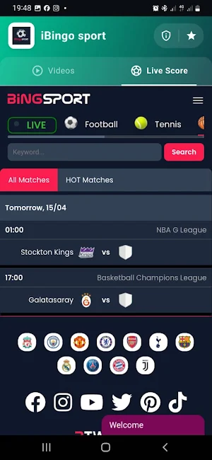 BingSport Screenshot 2