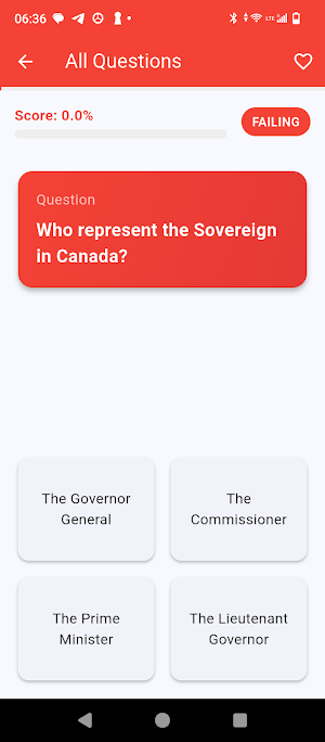 Canada Citizenship Test 2025 Screenshot 1