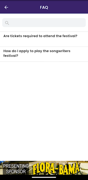 Frank Brown Songwriters Fest Screenshot 3