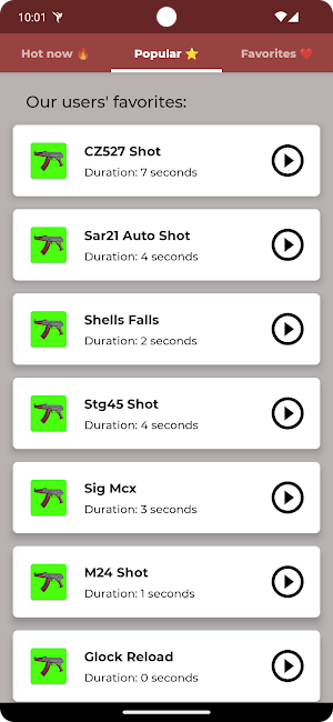 Gun Sounds Ringtones Screenshot 3