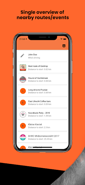 RallyWereld App Screenshot 2