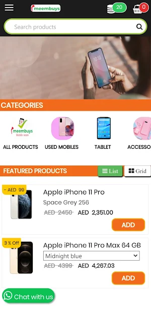Meembuys - Used Mobiles Screenshot 1
