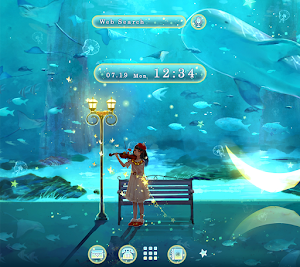 Fantasy Wallpaper Concerto under Water Theme Screenshot 0
