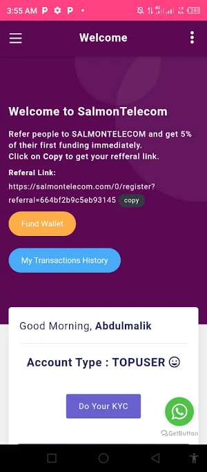Salmon Telecom Screenshot 2
