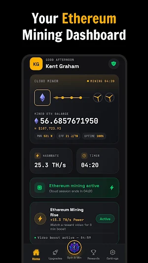 ETH Cloud Miner- Earn Ethereum Screenshot 0