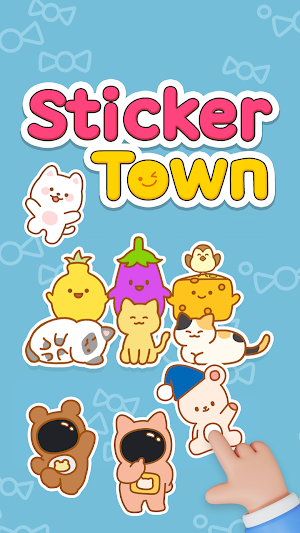 Sticker Town Puzzle Screenshot 0