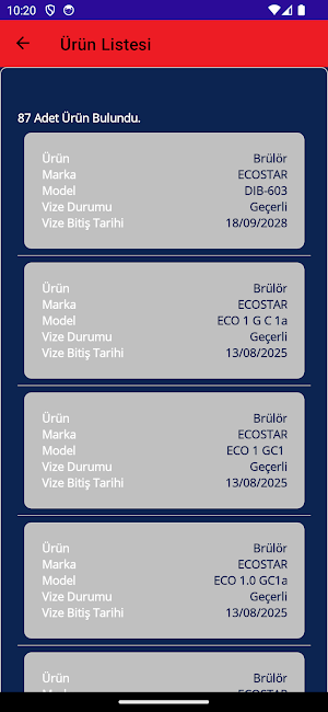GAZBİR - GAZMER Ürün Vize Screenshot 1