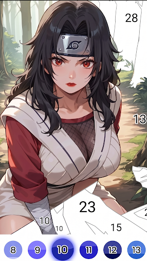 Anime Fan - Coloring By Number Screenshot 0