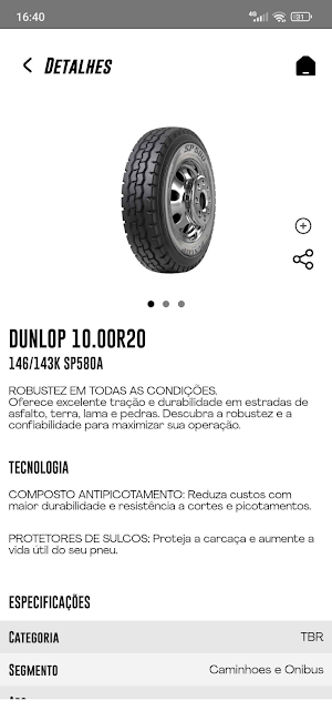 Dunlop Pneus Screenshot 3