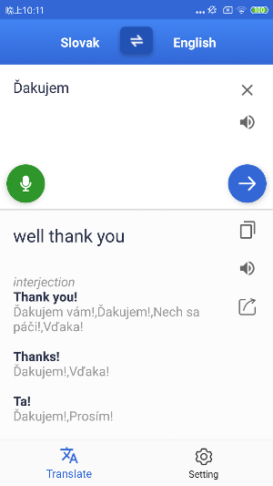 Slovak English Translate Screenshot 3