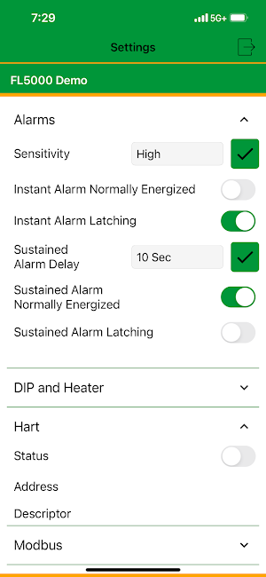 MSA Flame Connect App Screenshot 2