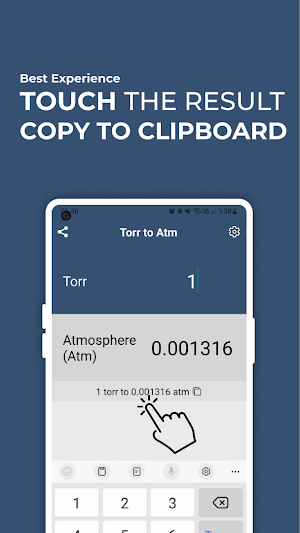 Torr to Atm Converter Screenshot 1