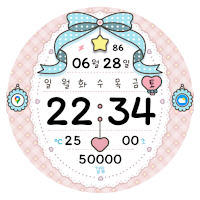 NW104한글: DIgital watch face