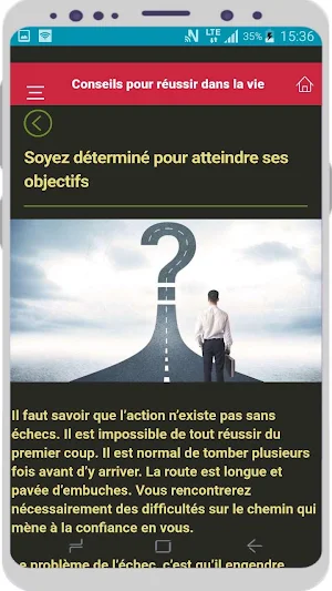 Conseils pour réussir dans la vie Screenshot 3