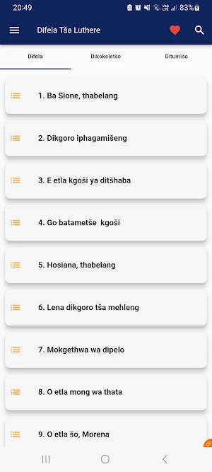 Difela Tša Luthere SA Screenshot 3