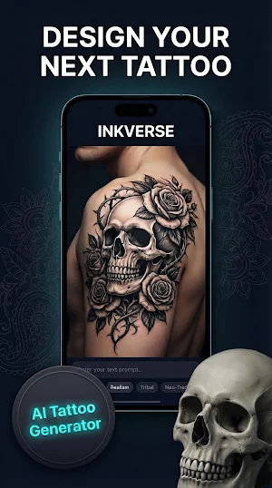 InkVerse : AI Tattoo Generator Screenshot 0
